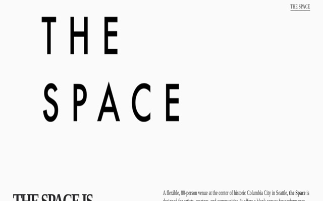 The Space, Columbia City