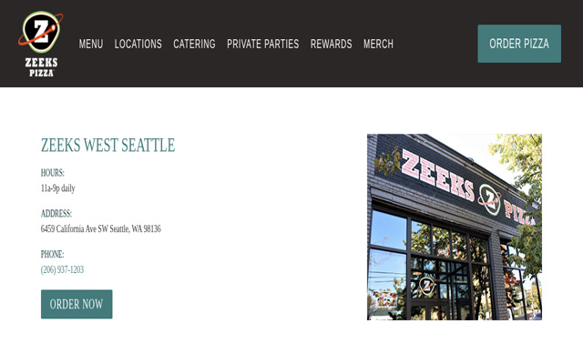 Zeeks Pizza (West Seattle)